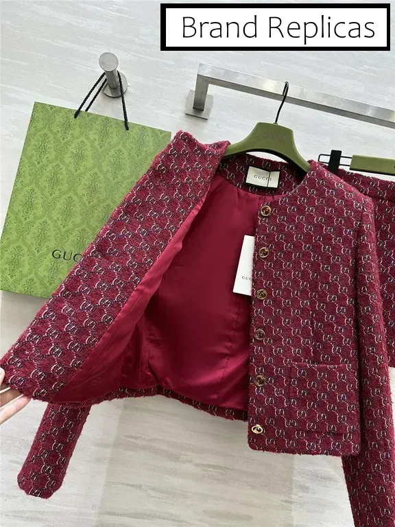 Gucci woven tweed suit